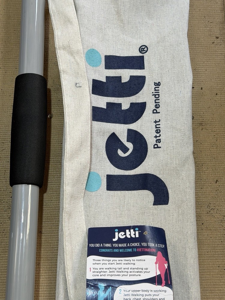 JETTI Walking Sticks Size Small 43" Color Gray & Black With Bag