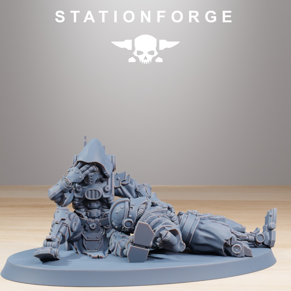 Scavenger Wounded, Tech Adepts, Mech Division, Stationforge