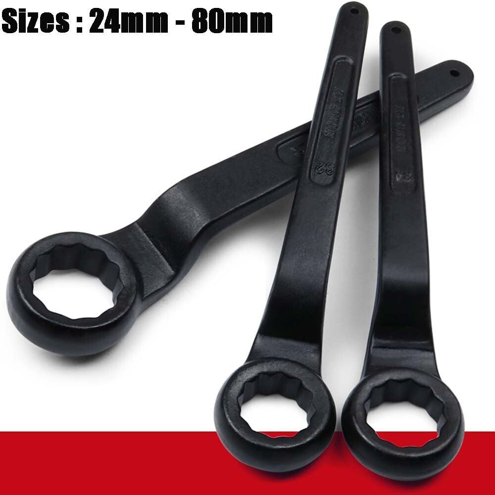 Slogging Striking Wrench Spanner Offset Box End Ring Type Wrench Carbon Steel