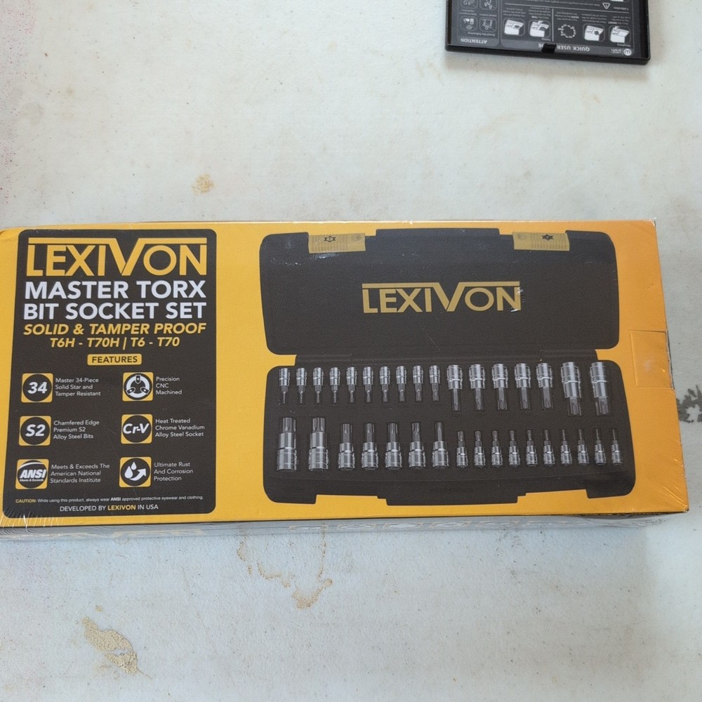 Master TORX Complete 34-Piece Socket Set - Enhanced Storage for Professionals