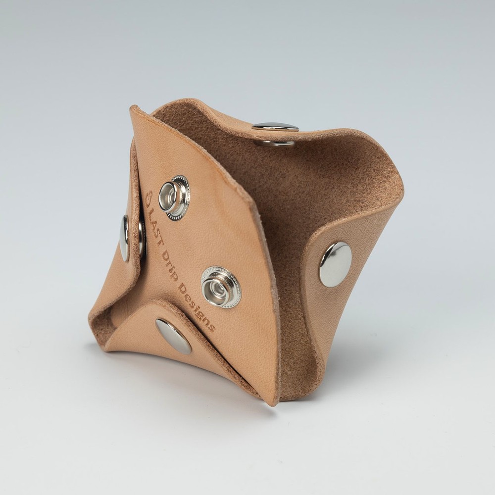 Genuine Cowhide Nume Leather Square Coin Case