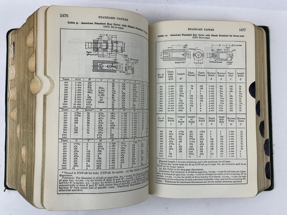 1959 Machinery's Handbook 16th Edition Machinists Engineers Reference
