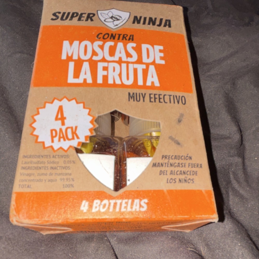 Super Ninja Fruit Fly Trap 4 Pack Fly Pest Control Trap Catch