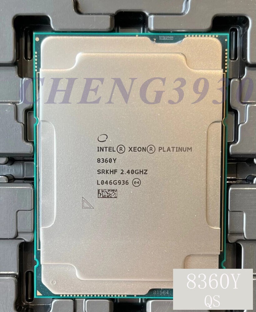 Intel Xeon Platinum 8360Y QS 36 cores 72 threads 2.4ghz 250W CPU processor
