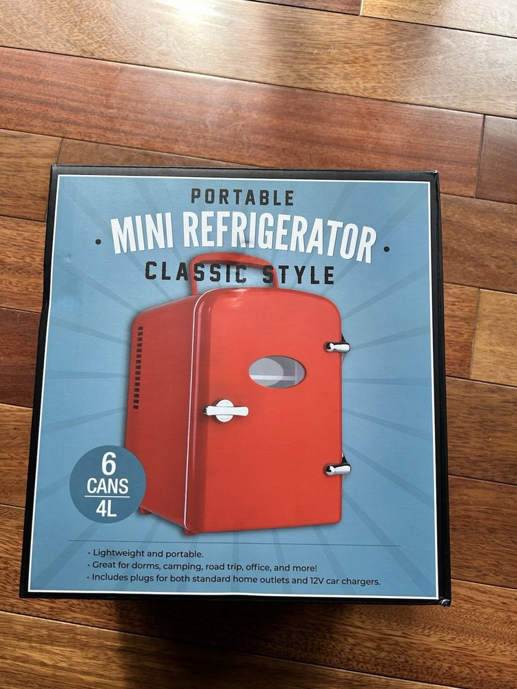Red Classic Style Mini Refrigerator