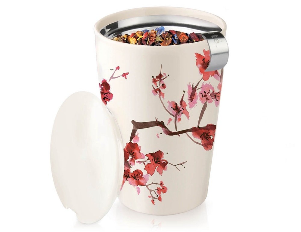 Tea Forte Accessory Collection KATI Steeping Cup with Infuser - Cherry Blossom