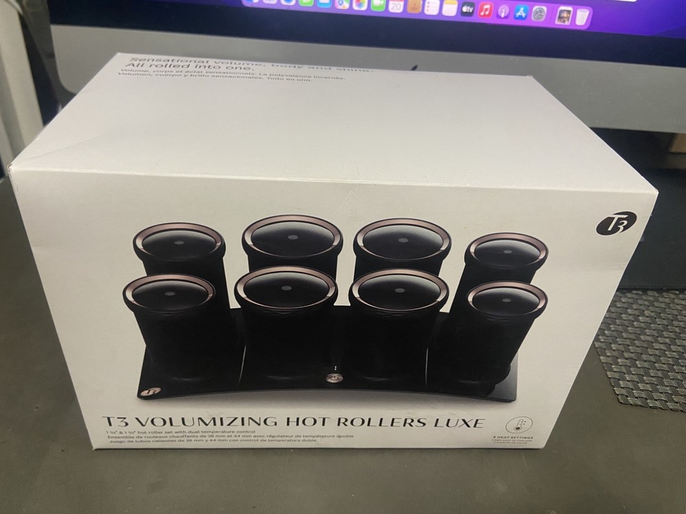 Volumizing Hot Rollers Set for Long Lasting Volume & Shine - 8 Pieces (Open Box)
