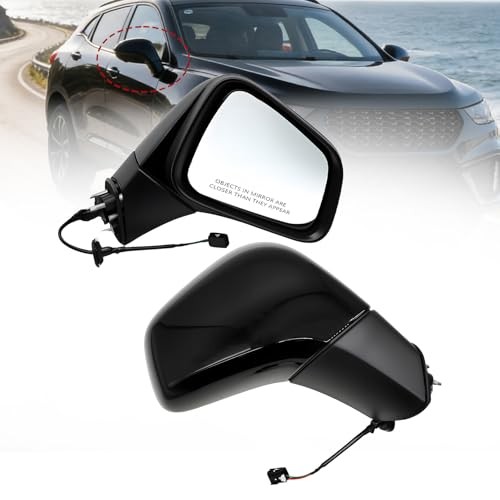 Side Mirror Assembly 3 Pins Compatible with 2017-2022 Trax Passenger Side Right