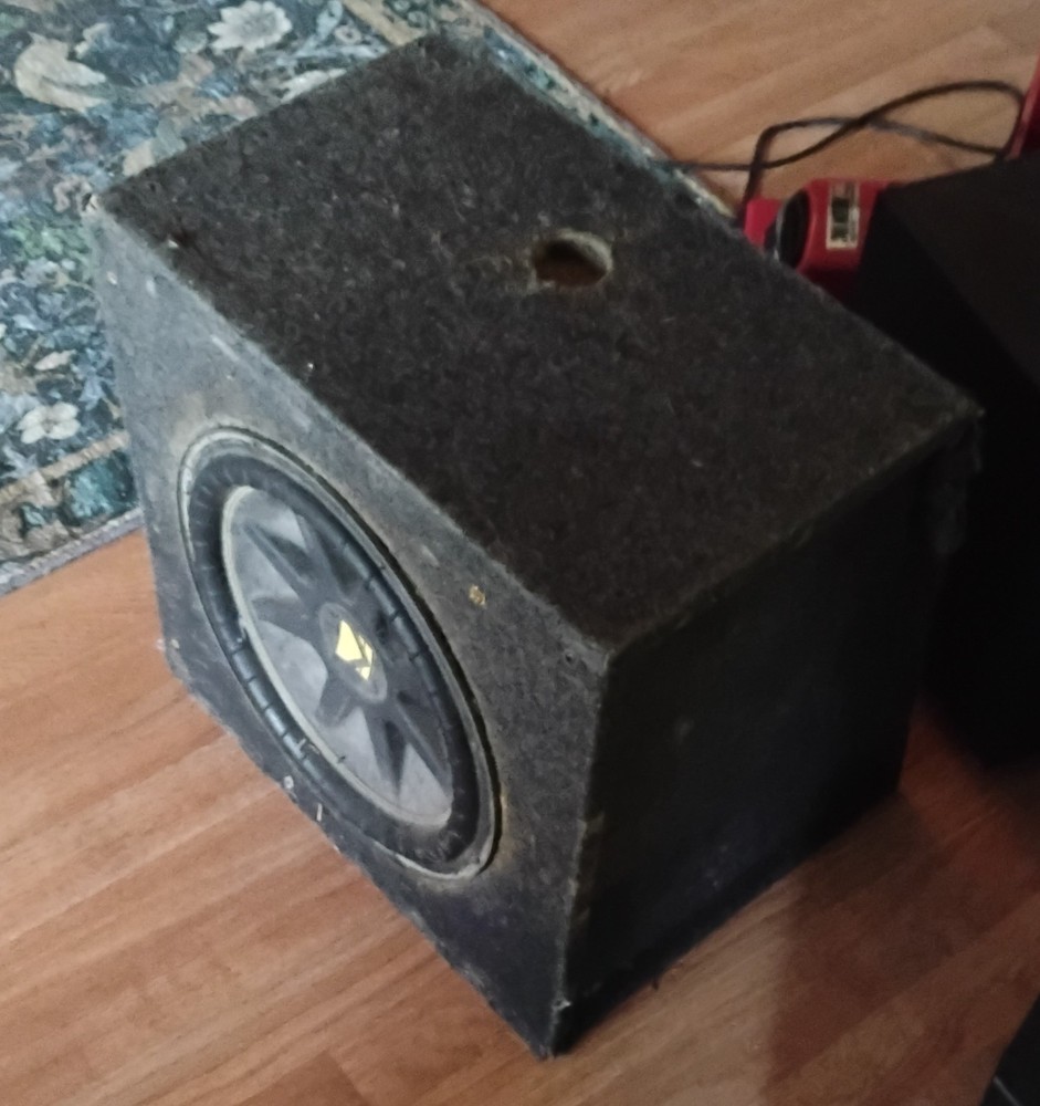 Kicker CompC 12" Subwoofer 4 Ohm SVC in Single Ported Enclosure