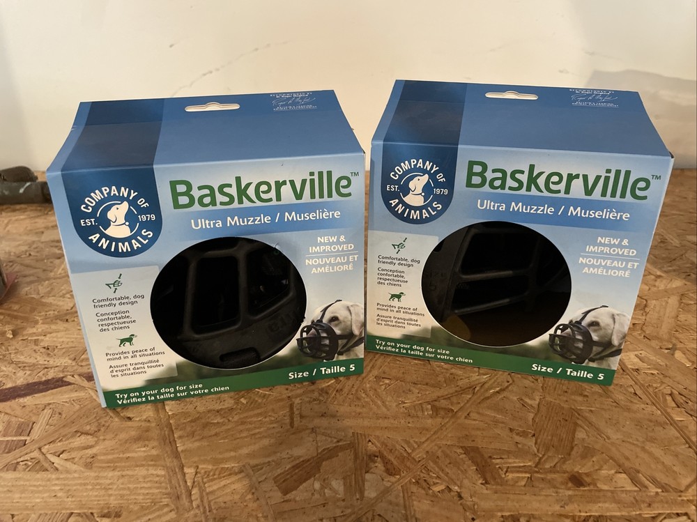 Baskerville Ultra Muzzle for Dogs, Size 5 - Black x2