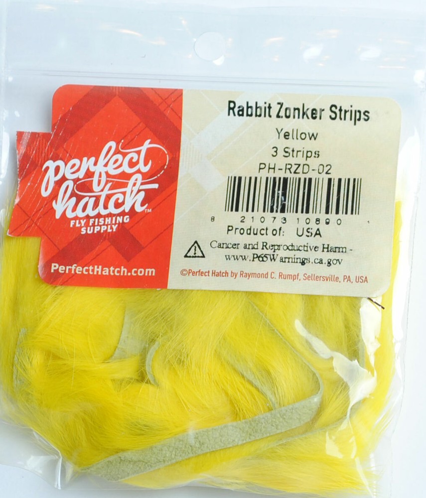 Perfect Hatch Rabbit Zonker Strips for Fly Tying