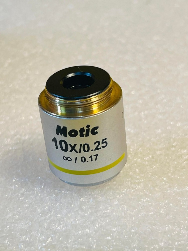 Motic Plan UC 10X Microscope Objective Lens 10X 0.25 for Motic Panthera