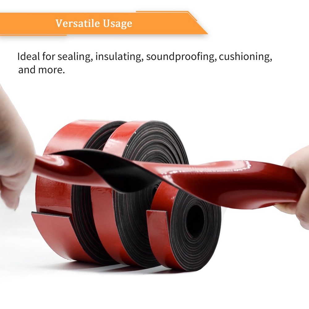 Solid Neoprene Rubber Strips with Adhesive Backing 1/16 .062" Thick x 3" Wide...