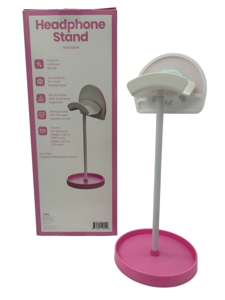 Rainbow Headphone Stand Pink