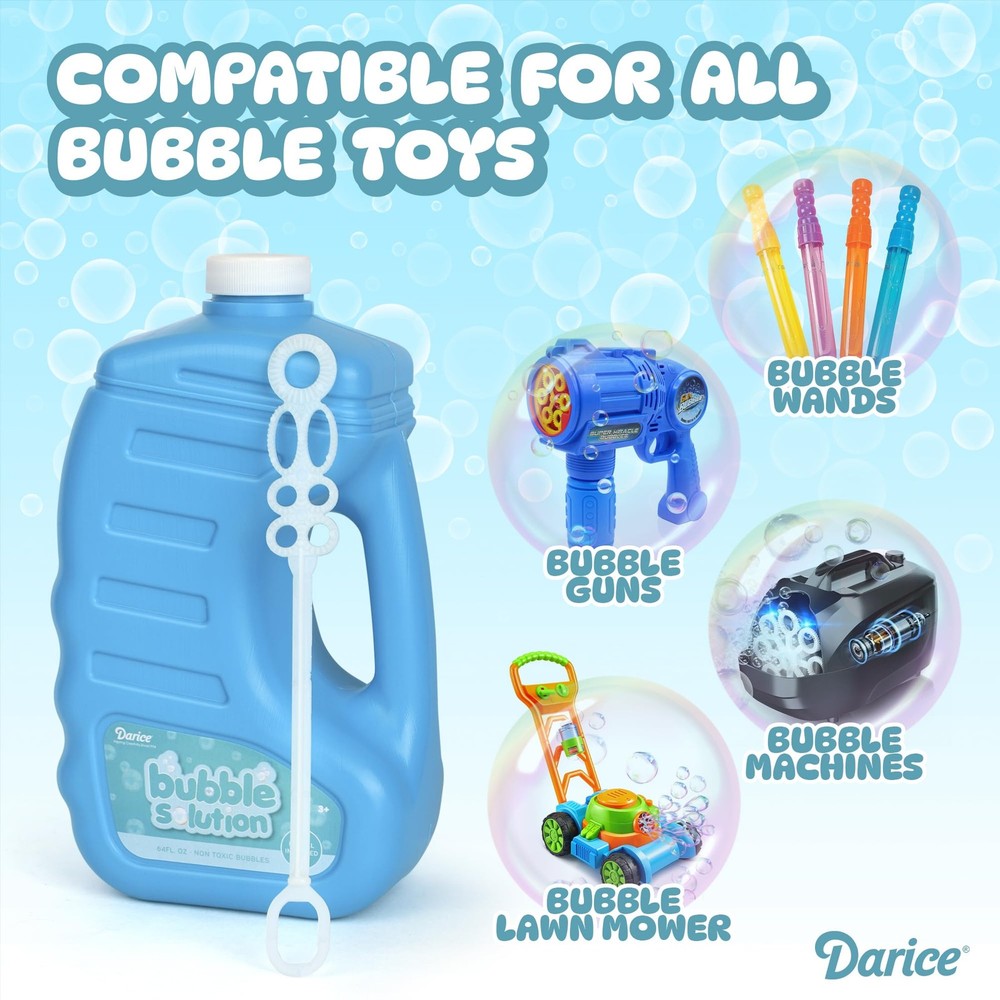 Darice 2 Pack 128oz Bubble Solution Refill for Bubble Machines & Blowers - Ea...