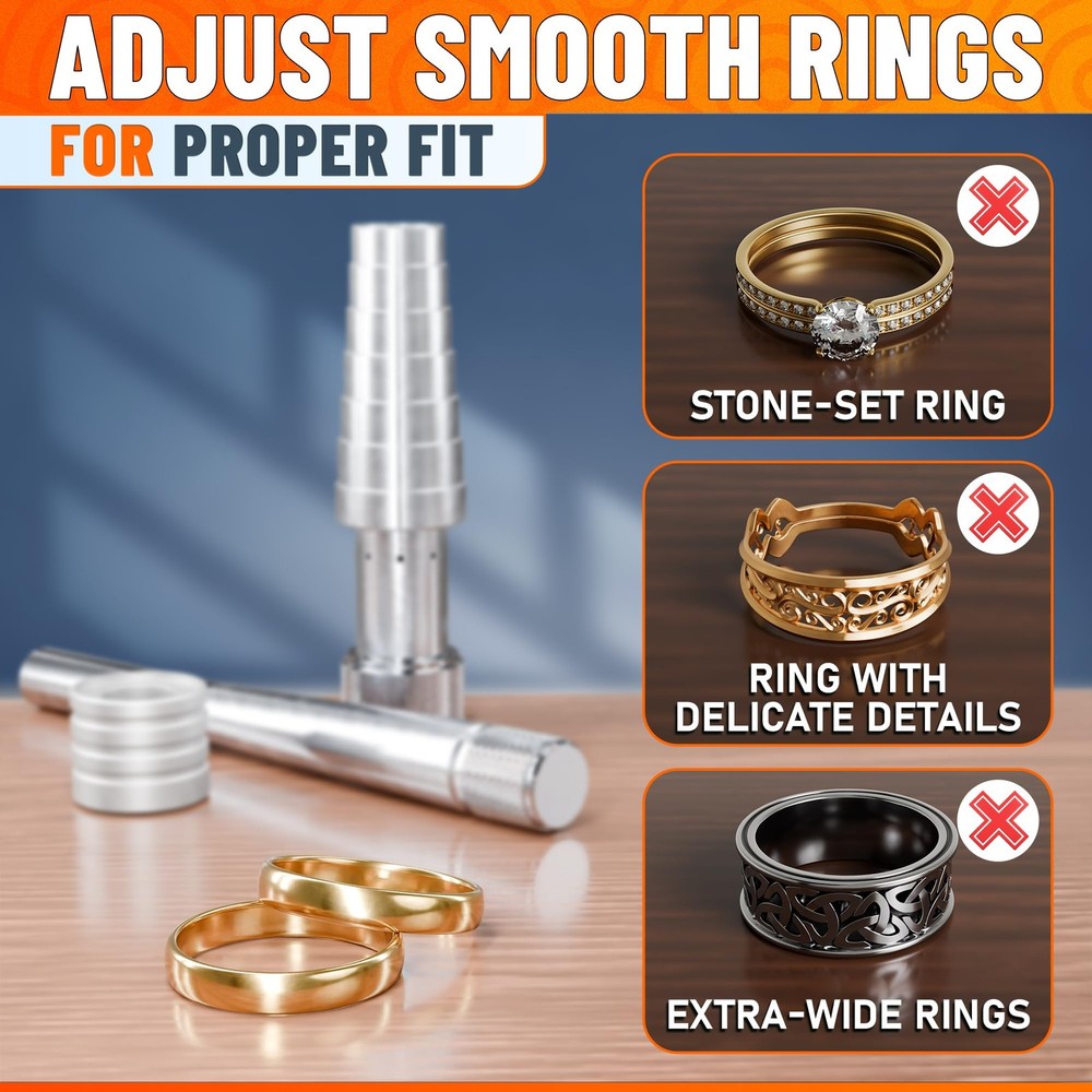 Ring Stretcher Tool Kit for Sizes 6-10 – Expander Metallic