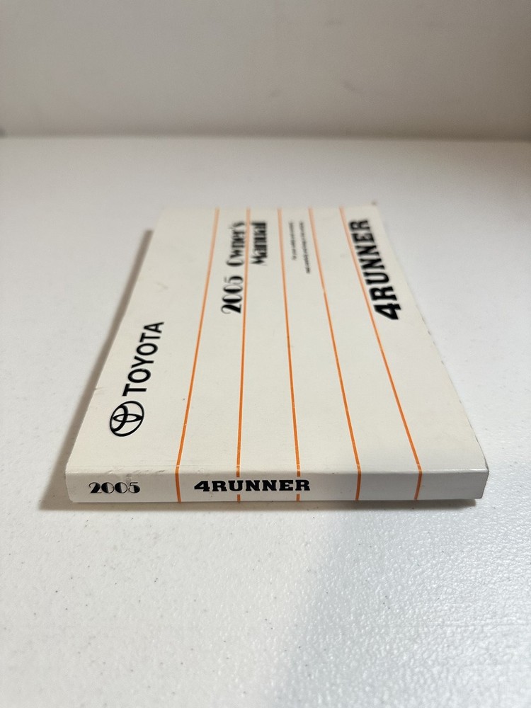 2005 Toyota 4Runner Owner's Manual Set