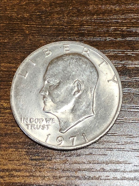 1971-D $1 "Freindly Eagle" Peg Leg Eisenhower Dollar