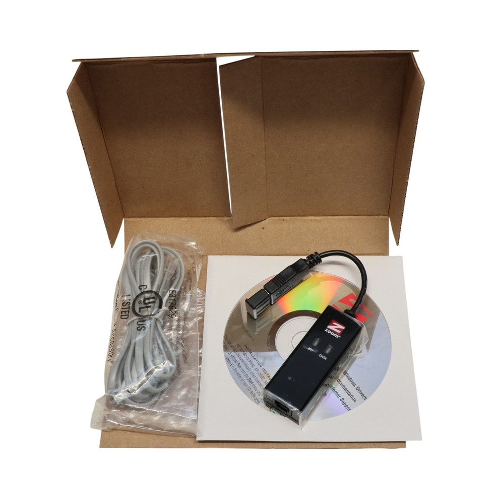 Zoom Model 3095 USB Modem - 56K V.92 Data + Fax USB Mini External