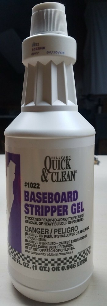 HILLYARD Quick & Clean #1022 Baseboard Stripper Gel 1qt