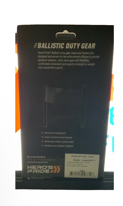 Hero’s Pride Ballistic handcuff case open single large