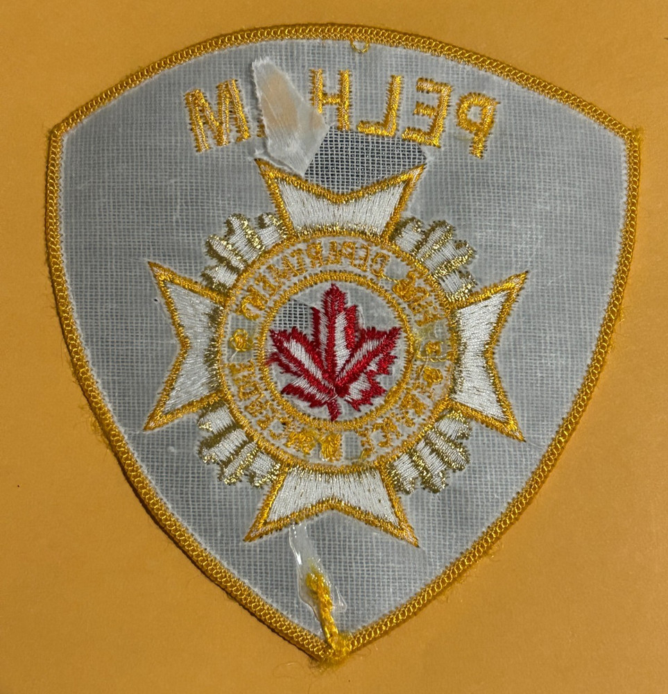 Pelham Ontario Canada Fire Department Patch Unused