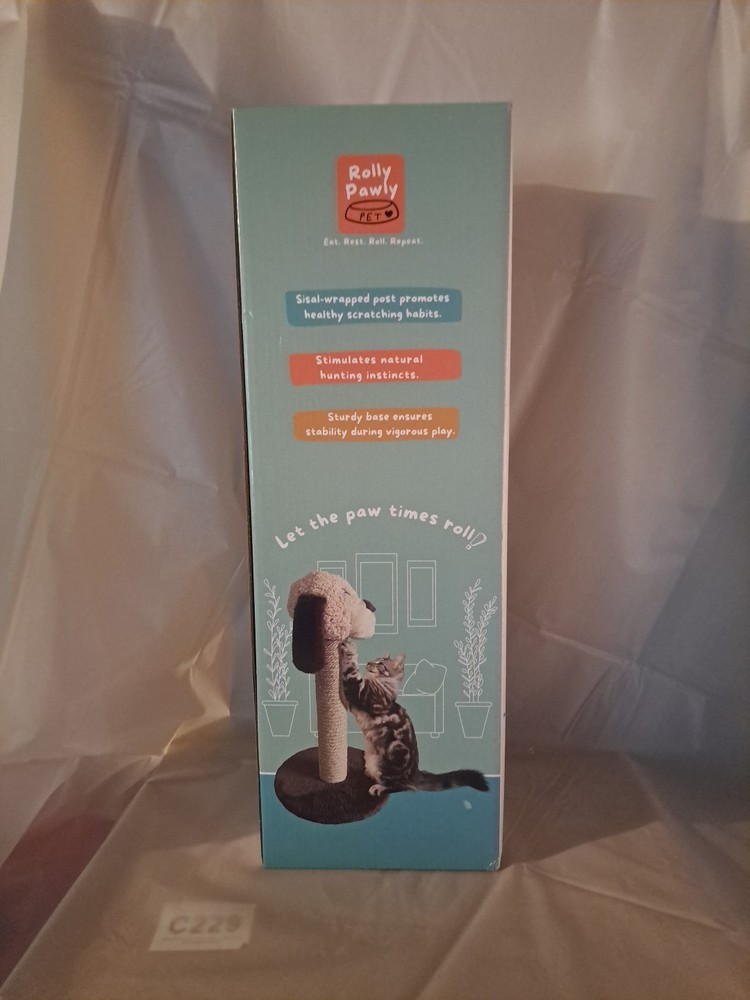 Plush Pal Play Post. 20" Tall. Cat Scratch Post. New