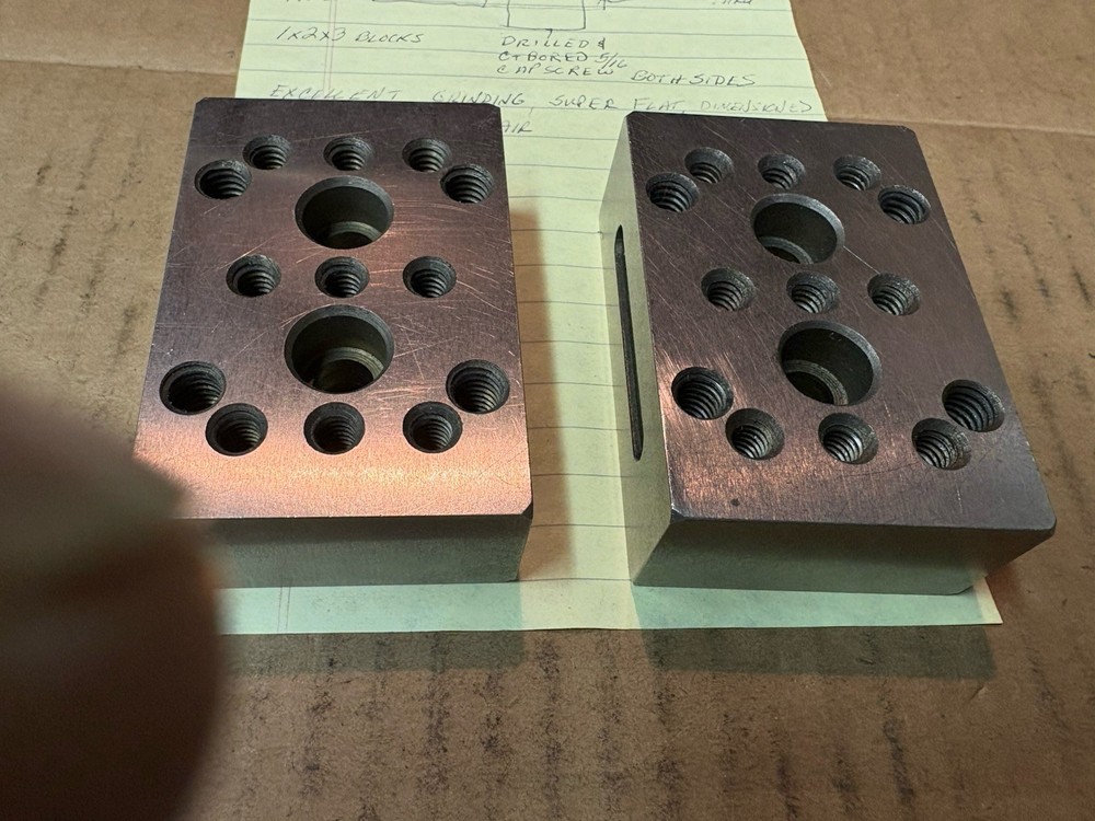 Toolmaker Produced Machine Tool Mounting Blocks