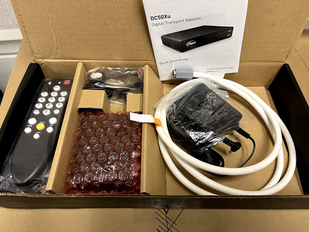 Pace DC50Xu Digital Transport Adapter DTA Cable Box Complete Kit (Mini Receiver,
