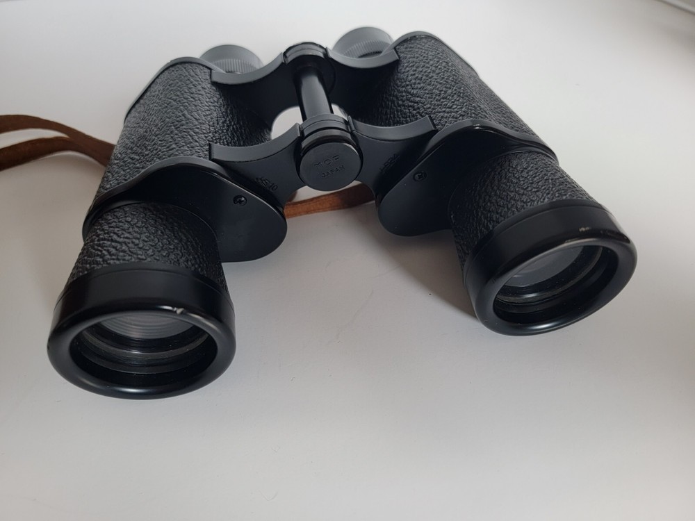 Vintage Lupinus Coated Optics Binoculars 7x35 with case compass