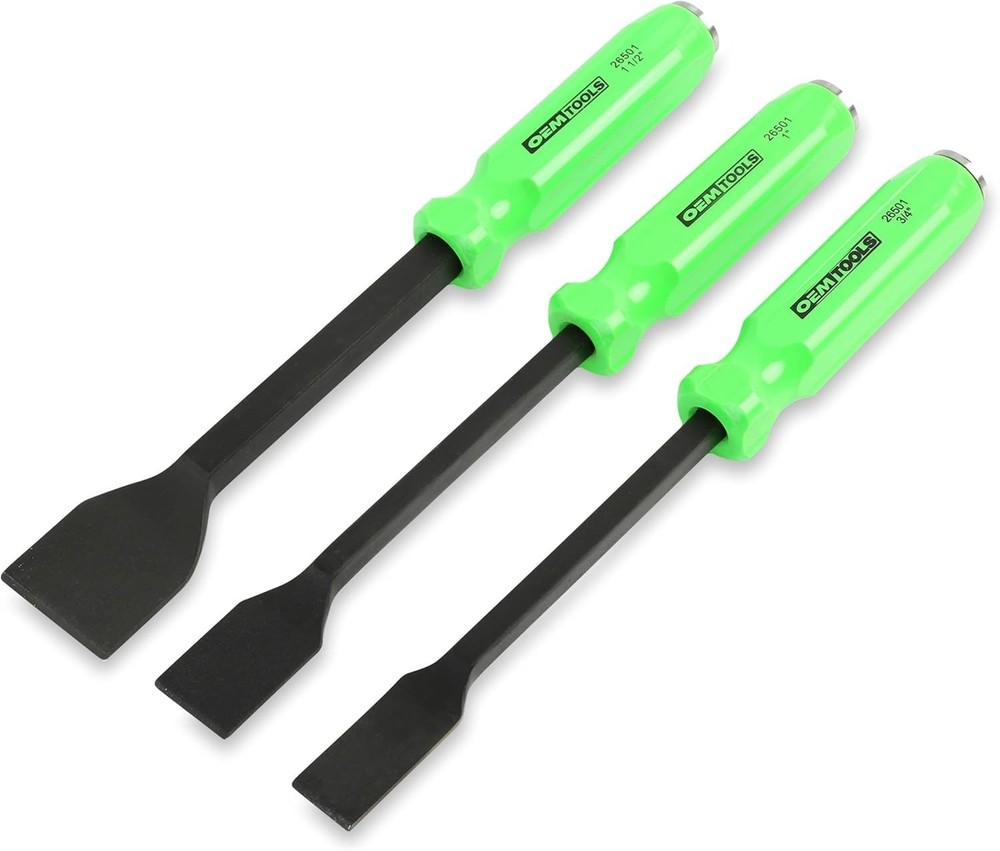 OEM TOOLS Gasket Scraper Set 3pc 3/4", 1", 1-1/2" 26501