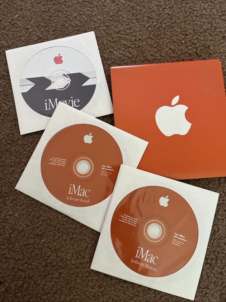 Software OS 8.6 1999 Apple Macintosh CD, 3 Disks, iMac Dv Models Install Restore