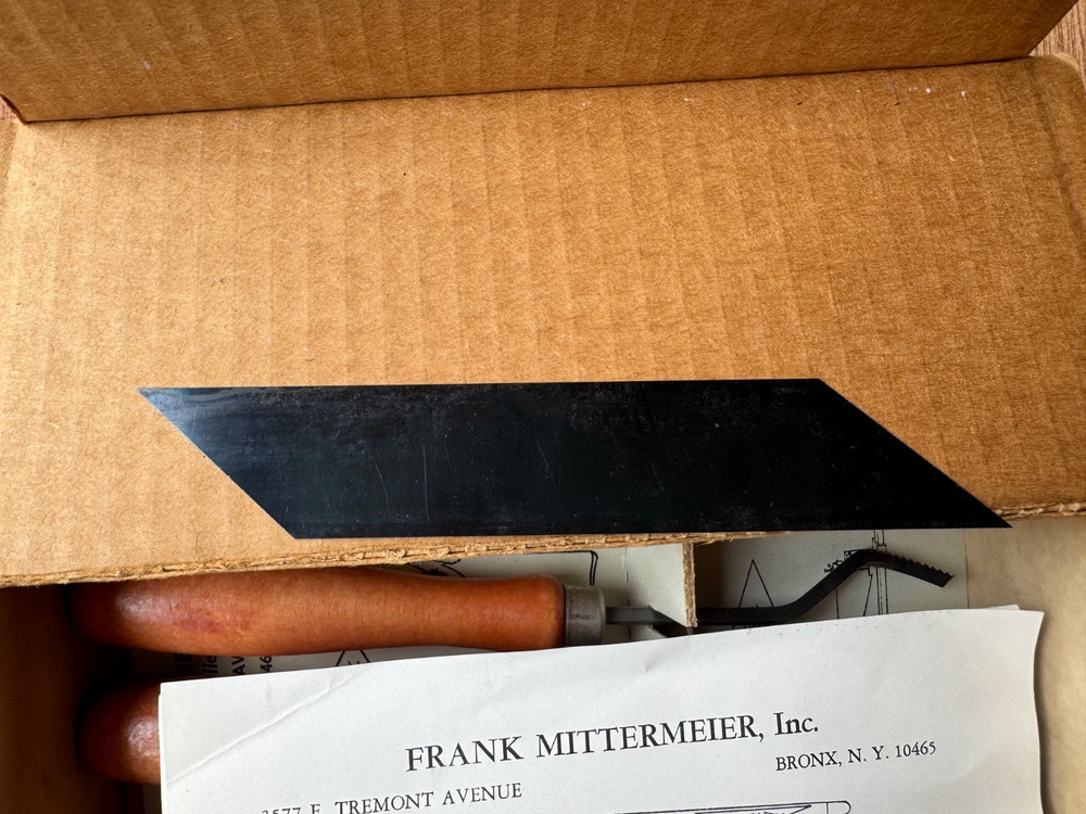 FRANK MITTERMEIER CHECKERING TOOLS SET + 2 DEM-BART C-1 AND S-1