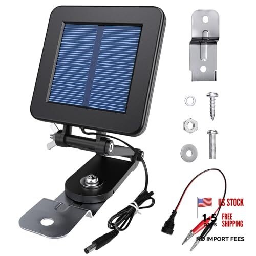 6V Solar Panel for Deer Feeder, Efficient Solar Panel Charger w/Adjustable