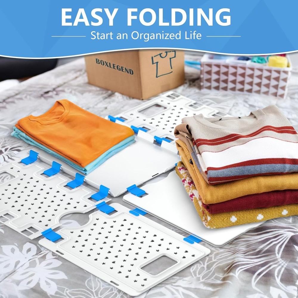 BoxLegend Shirt Folder Board Enlarged Version,Tshirt Organizer #0975, White
