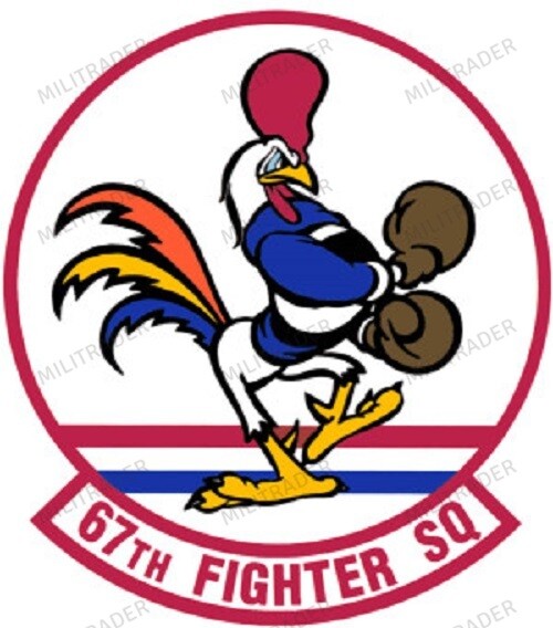 USAF 67th Fighter Squadron Self-adhesive Vinyl Decal