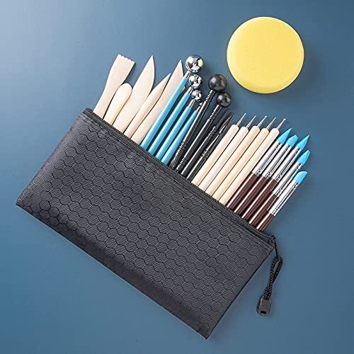 25 Pcs Pottery Tool Kit Polymer Clay Tools Modeling Clay Sculpting Tools Kit