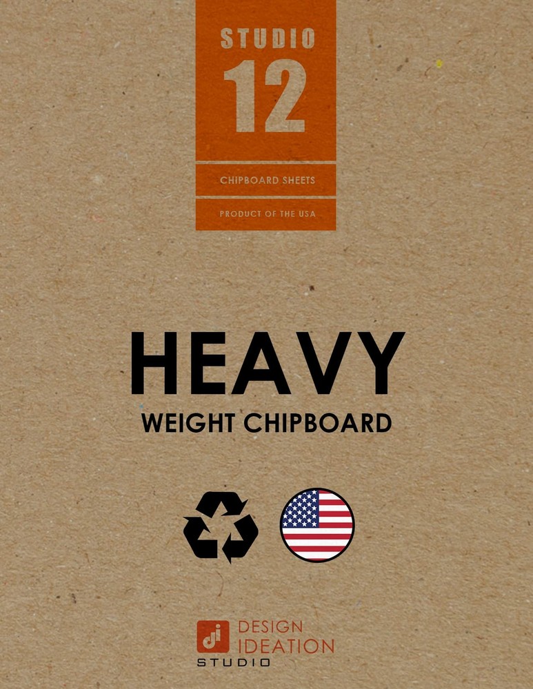 Chipboard Sheets. Heavy Weight. Natural Kraft Brown. Great for Model Building, S