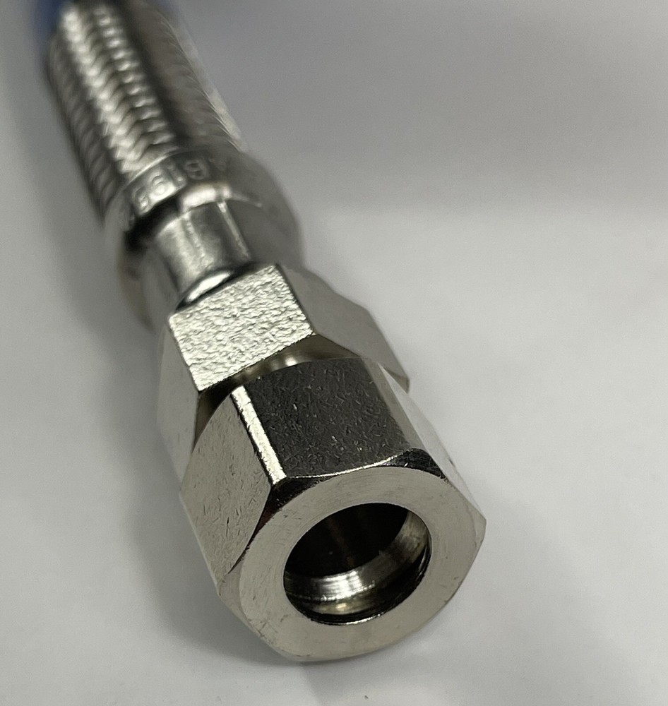Faucet Connector, Stainless Steel, 3/8 Compression x 3/8 Compression x 20-In.