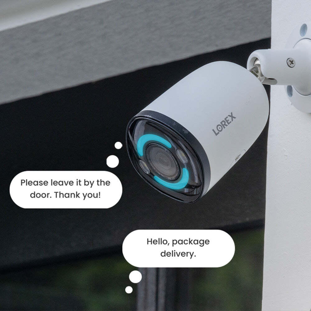 Lorex 4K+12MP Outdoor Security Camera System with 2 IP Wired Bullet Camera