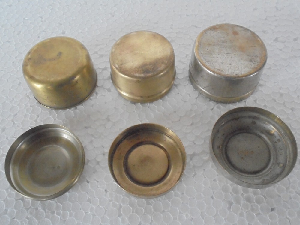 3 Pc Vintage Round Small Handcrafted Powder/Pill Boxes