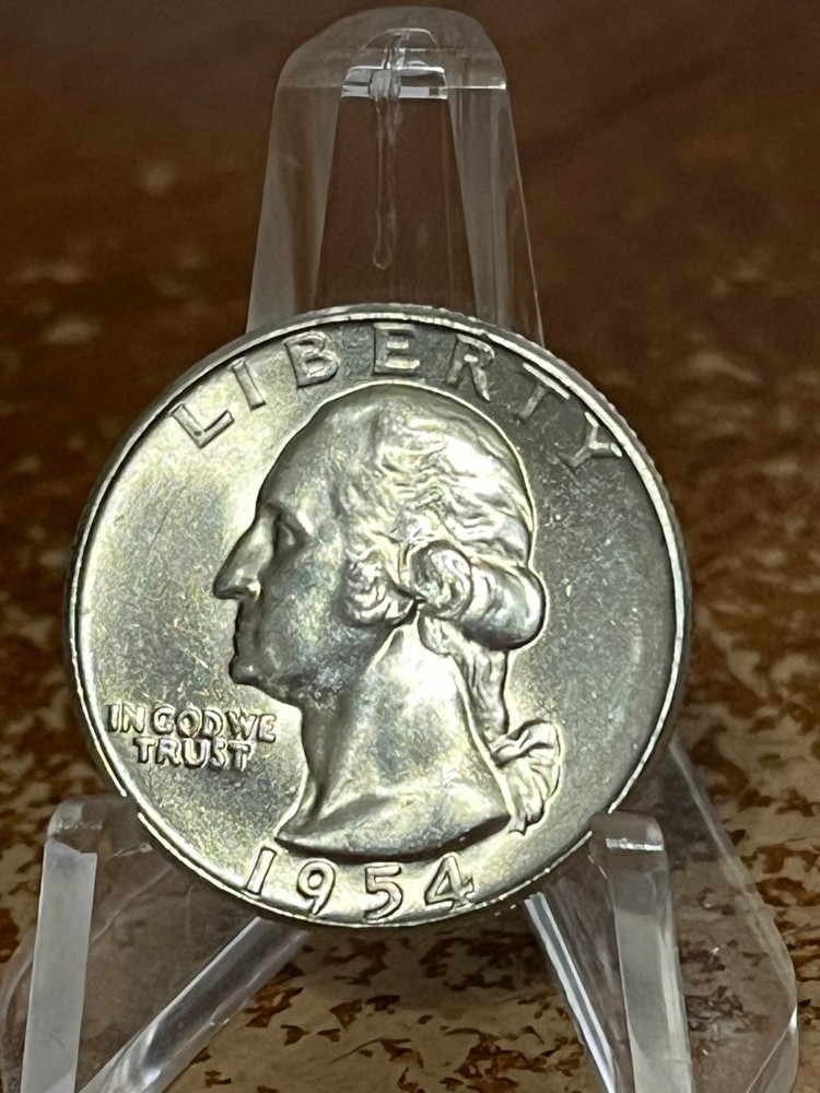 1954-S U.S. WASHINGTON QUARTER GEM BU