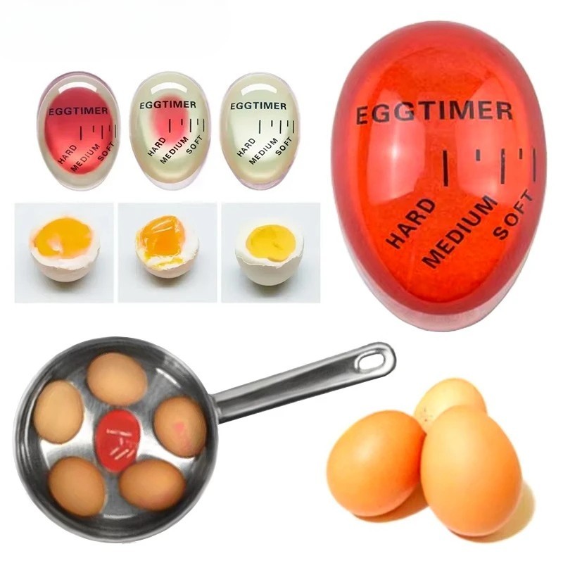 Egg Timer Color Changing Boiled Egg Cooker Soft Medium Hard Kitchen Tool