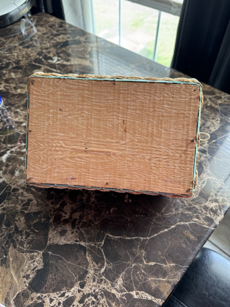 Antique Vintage Sewing Basket Box