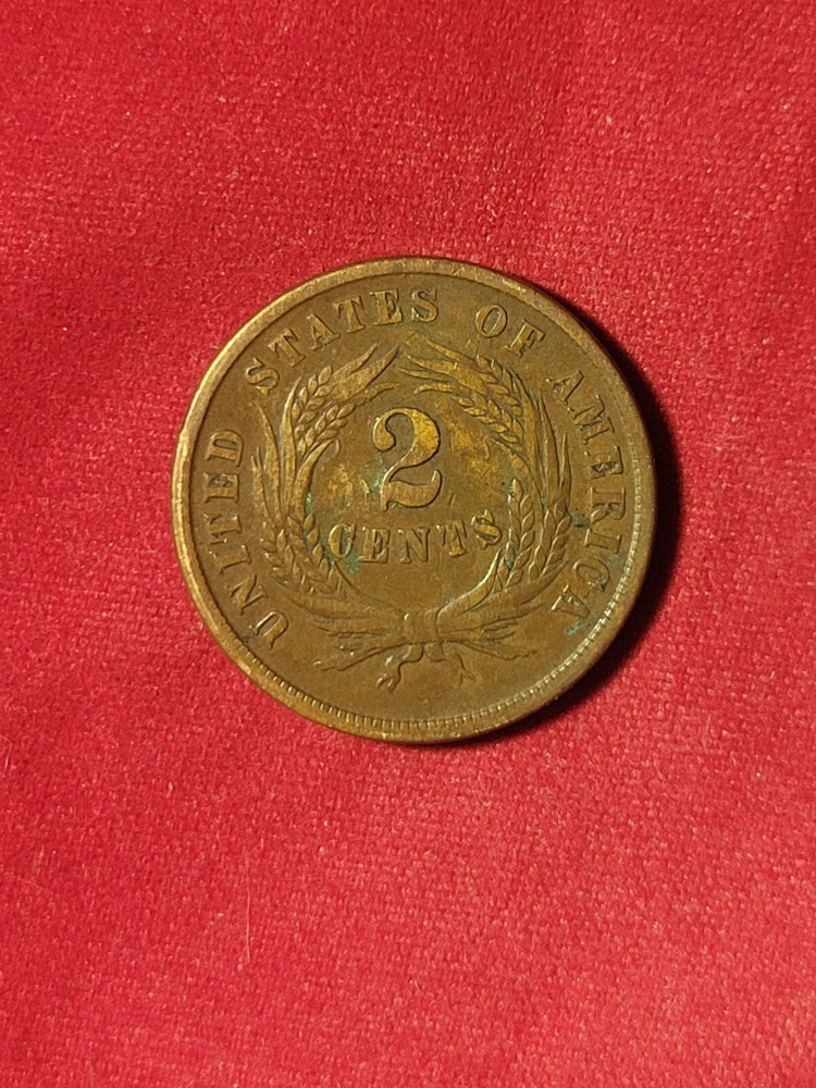1864 2 cent piece RPD
