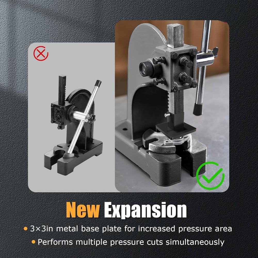 Hand Press Accessory Attachment Foot Compatible with Arbor Press