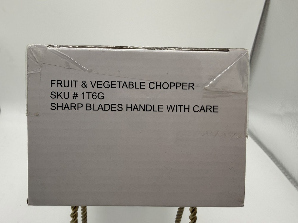 Smart Home Fruit & Vegetable Chopper – Sharp Blade Manual Dicer – New