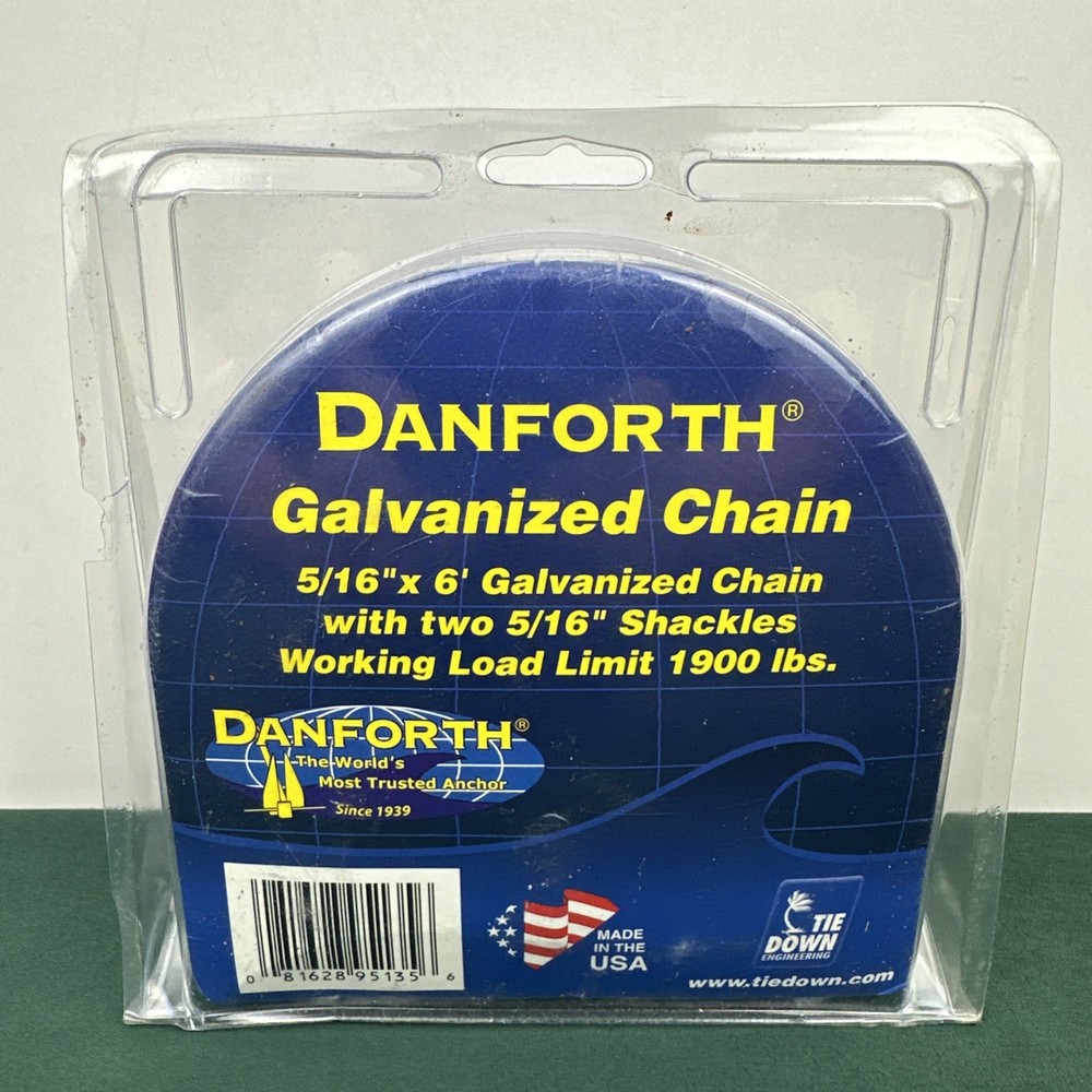 Tie-Down Engineering 95135 5/16`` x 6ft Galvanized Anchor Chain