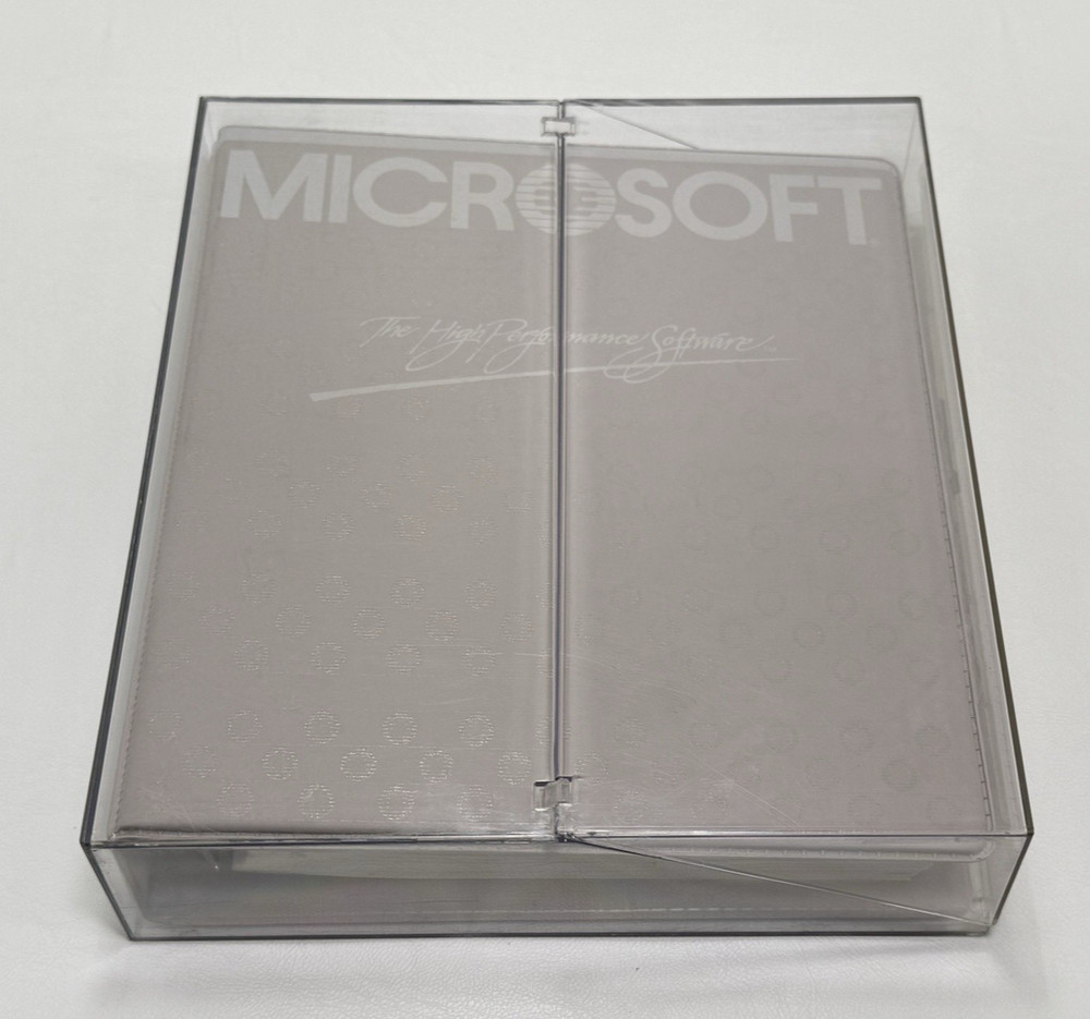 Microsoft Macro Assembler MS-DOS Version 4 Manual, Software, Acrylic Case 1984