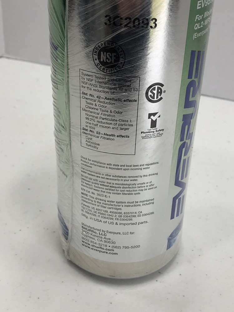 EverPure EV9592-06 ADC Quick Change Replacement Filter Cartridge